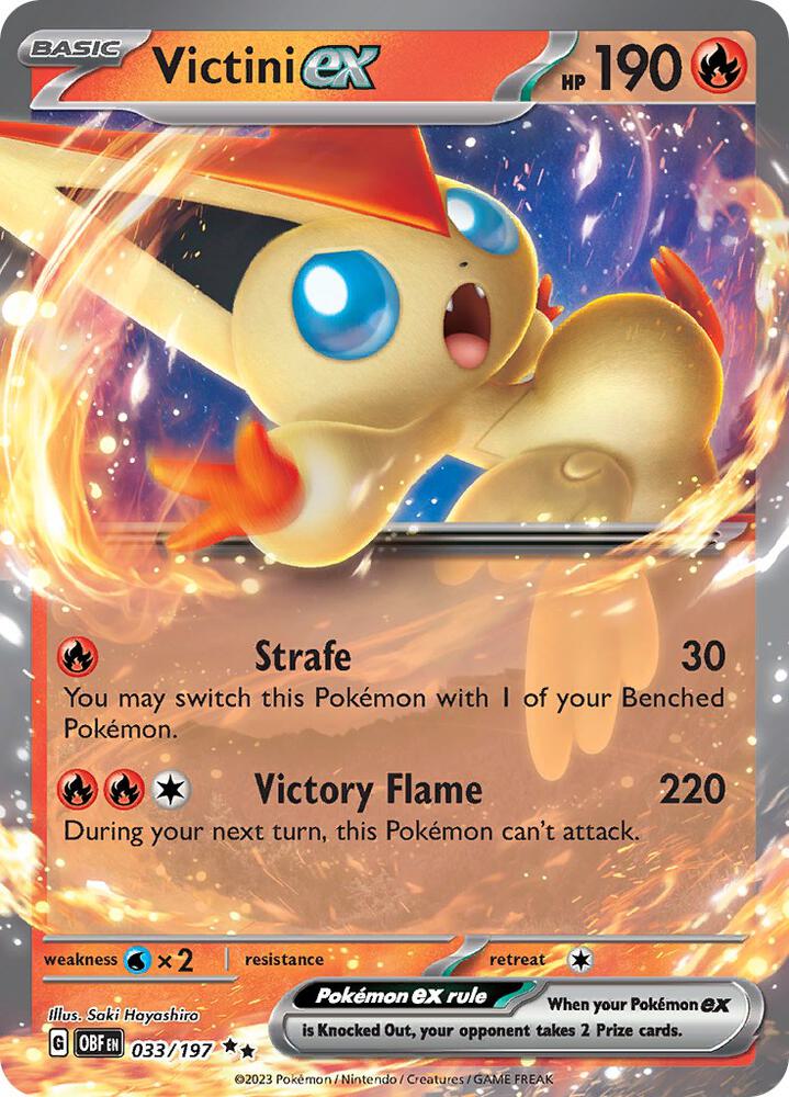 Victini ex (SV03: Obsidian Flames)  - Holofoil | Good Games Cannington