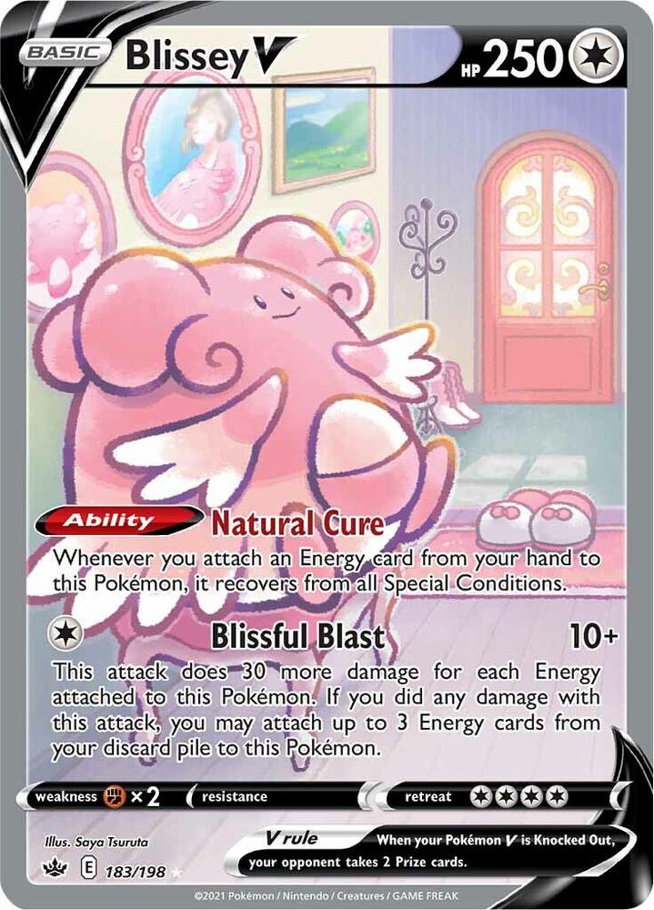Blissey V Alternate Full Art (SWSH06: Chilling Reign)  - Holofoil | Good Games Cannington