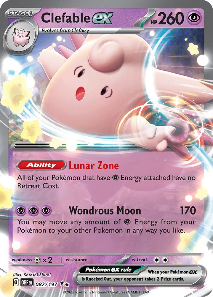 Clefable ex (SV03: Obsidian Flames)  - Holofoil | Good Games Cannington