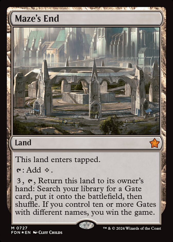 Maze's End 727 (Foundations)  - Foil | Good Games Cannington