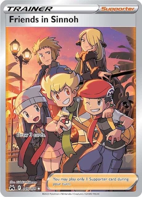 Friends in Sinnoh Full Art 149/159 (Crown Zenith)  - Holofoil | Good Games Cannington