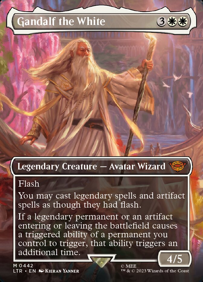 Gandalf the White 442/281 (Universes Beyond: The Lord of the Rings: Tales of Middle-earth)  - Borderless | Good Games Cannington