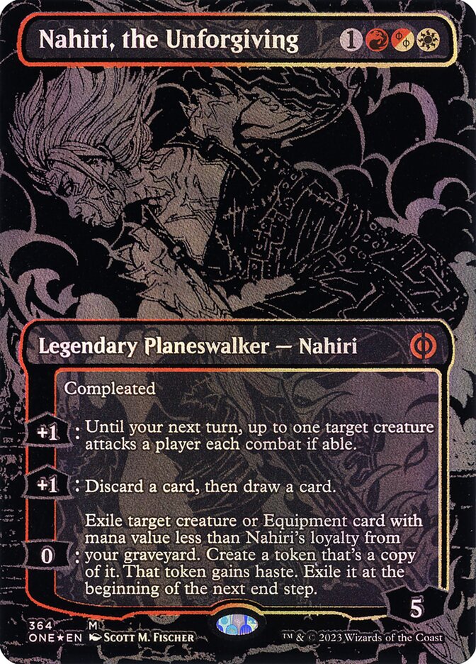 Nahiri, the Unforgiving 364 (Phyrexia: All Will Be One)  - Oil Slick Foil | Good Games Cannington