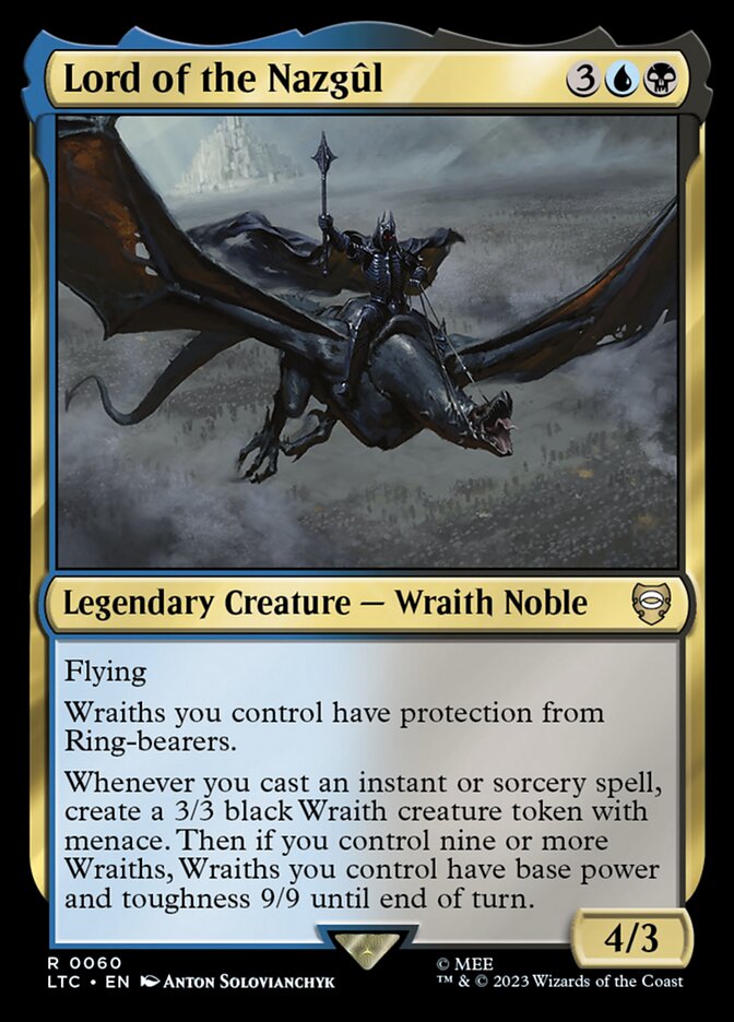 Lord of the Nazgul 60/347 (Commander: The Lord of the Rings: Tales of Middle-earth)  | Good Games Cannington
