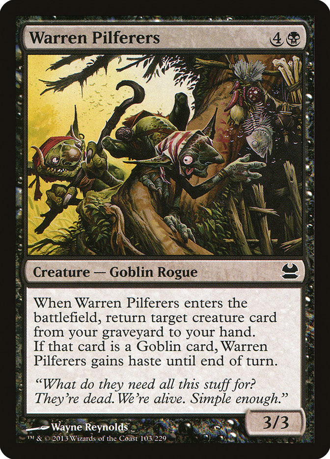 Warren Pilferers 103/229 (Modern Masters)  | Good Games Cannington