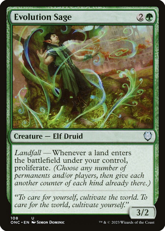 Evolution Sage 108 (Commander: Phyrexia: All Will Be One)  | Good Games Cannington