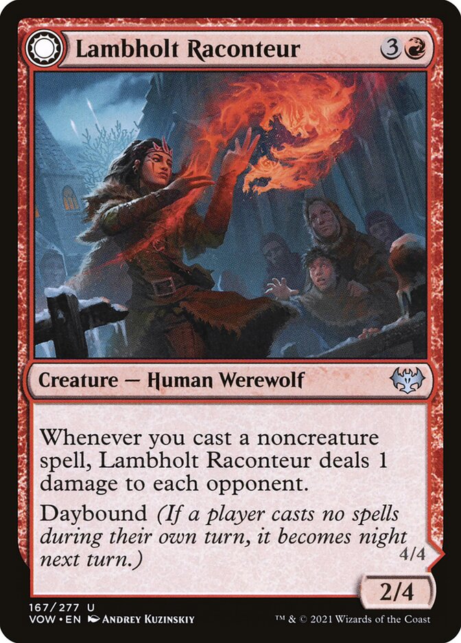 Lambholt Raconteur // Lambholt Ravager 167/277 (Innistrad: Crimson Vow)  | Good Games Cannington