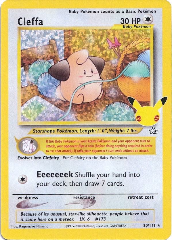 Cleffa 20/111 (Celebrations: Classic Collection)  - Holofoil | Good Games Cannington