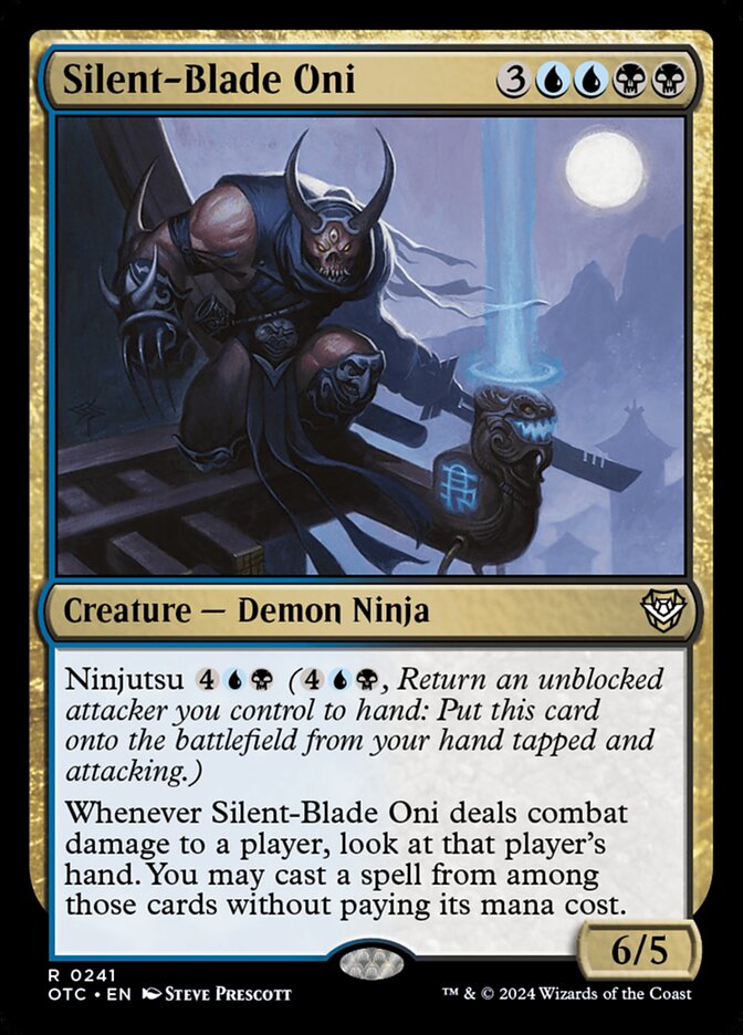 Silent-Blade Oni 241 (Commander: Outlaws of Thunder Junction)  | Good Games Cannington