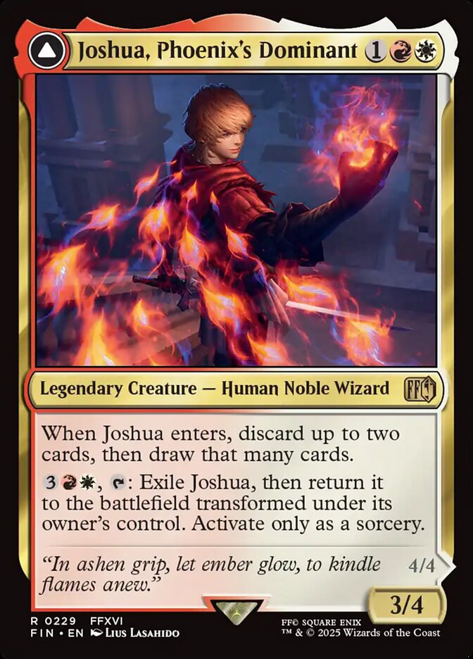 Joshua, Phoenix's Dominant // Phoenix, Warden of Fire 229 (FINAL FANTASY)  | Good Games Cannington