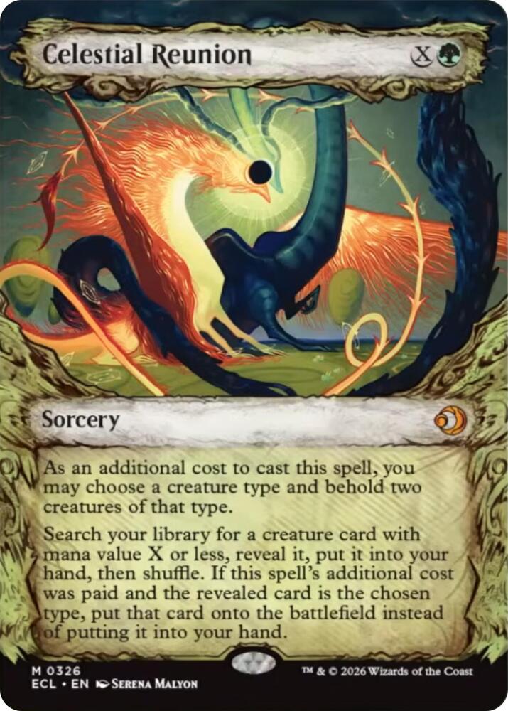 Celestial Reunion  326/273 (Lorwyn Eclipsed)  - Showcase Foil | Good Games Cannington
