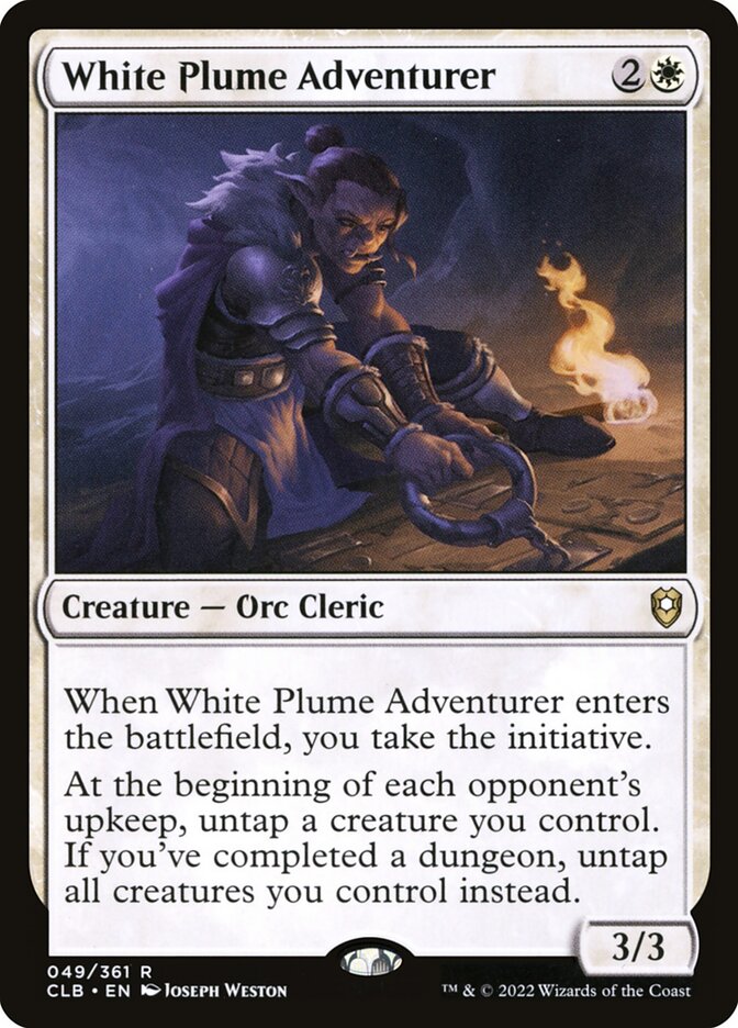 White Plume Adventurer 49 (Commander Legends: Battle for Baldur's Gate)  | Good Games Cannington