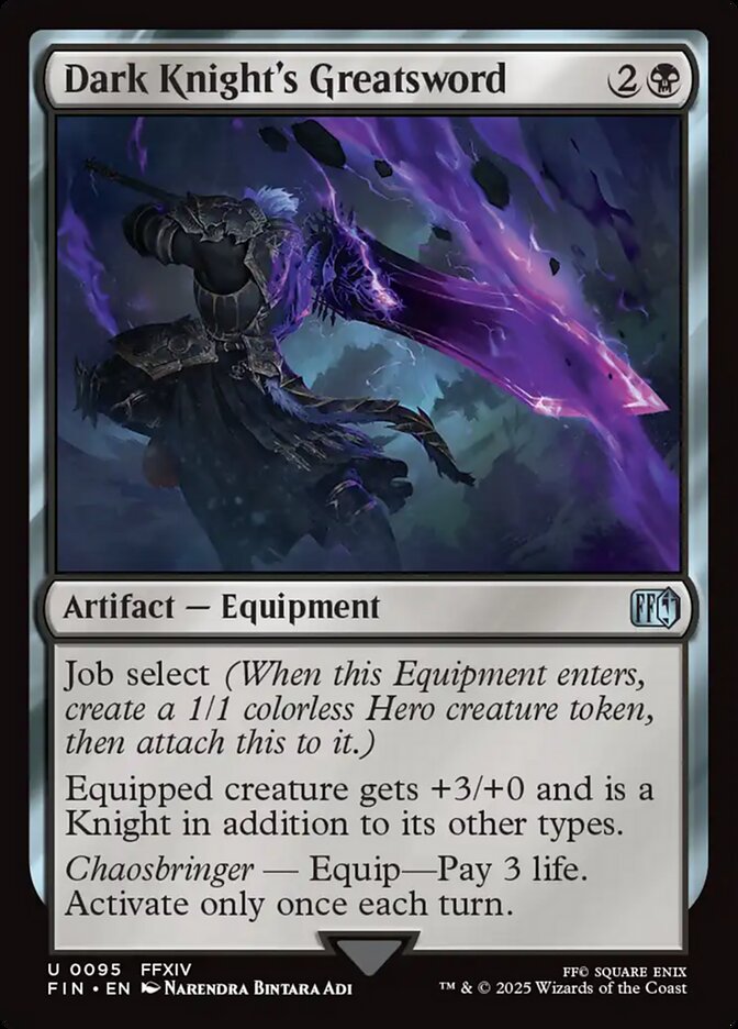 Dark Knight's Greatsword 95 (FINAL FANTASY)  - Foil | Good Games Cannington