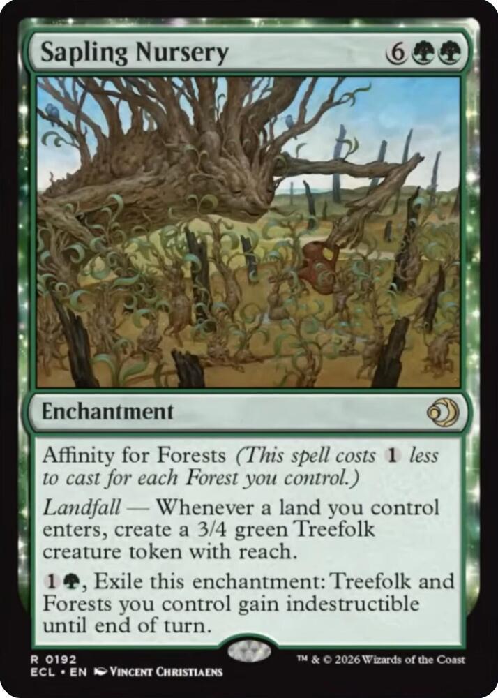 Sapling Nursery 192 (Lorwyn Eclipsed)  - Foil | Good Games Cannington