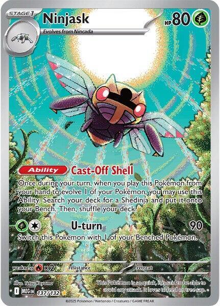 Ninjask 137 132 137/132 (ME01: Mega Evolution)  - Holofoil | Good Games Cannington