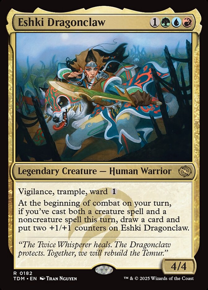Eshki Dragonclaw 182 (Tarkir: Dragonstorm)  - Foil | Good Games Cannington