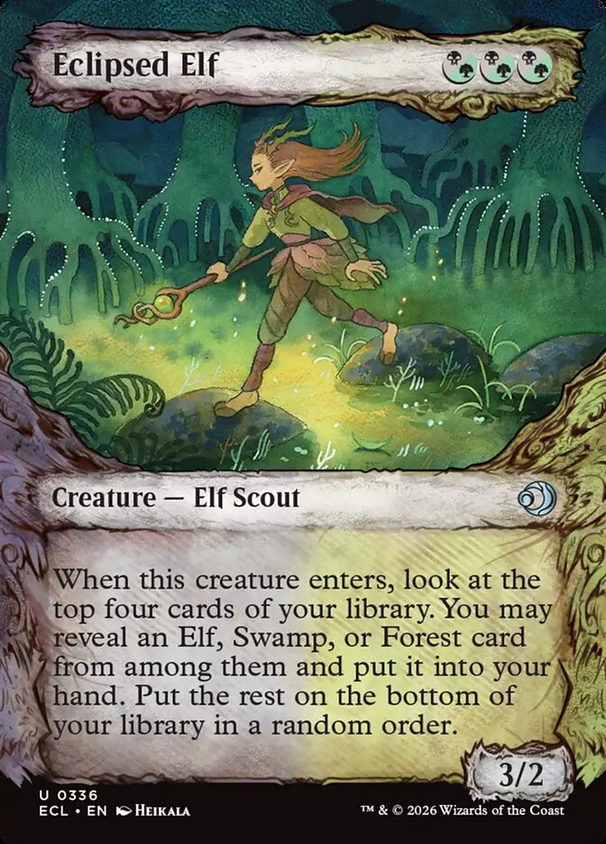Eclipsed Elf  336 (Lorwyn Eclipsed)  - Showcase Foil | Good Games Cannington