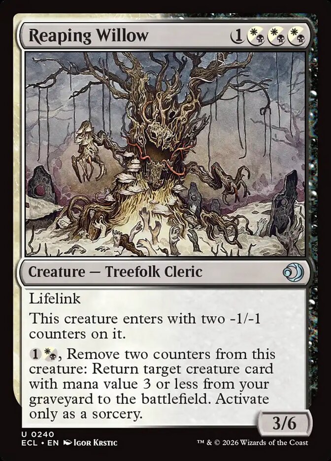 Reaping Willow 240 (Lorwyn Eclipsed)  - Foil | Good Games Cannington