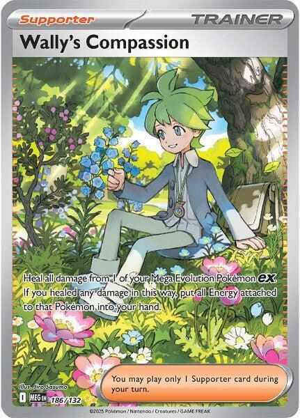 Wally's Compassion 186/132 (ME01: Mega Evolution)  - Holofoil | Good Games Cannington