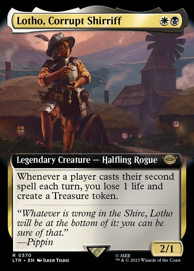 Lotho, Corrupt Shirriff 370/281 (Universes Beyond: The Lord of the Rings: Tales of Middle-earth)  - Extended Art | Good Games Cannington
