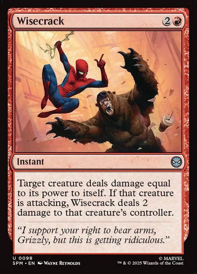 Wisecrack 98/198 (Marvel's Spider-Man)  - Foil | Good Games Cannington
