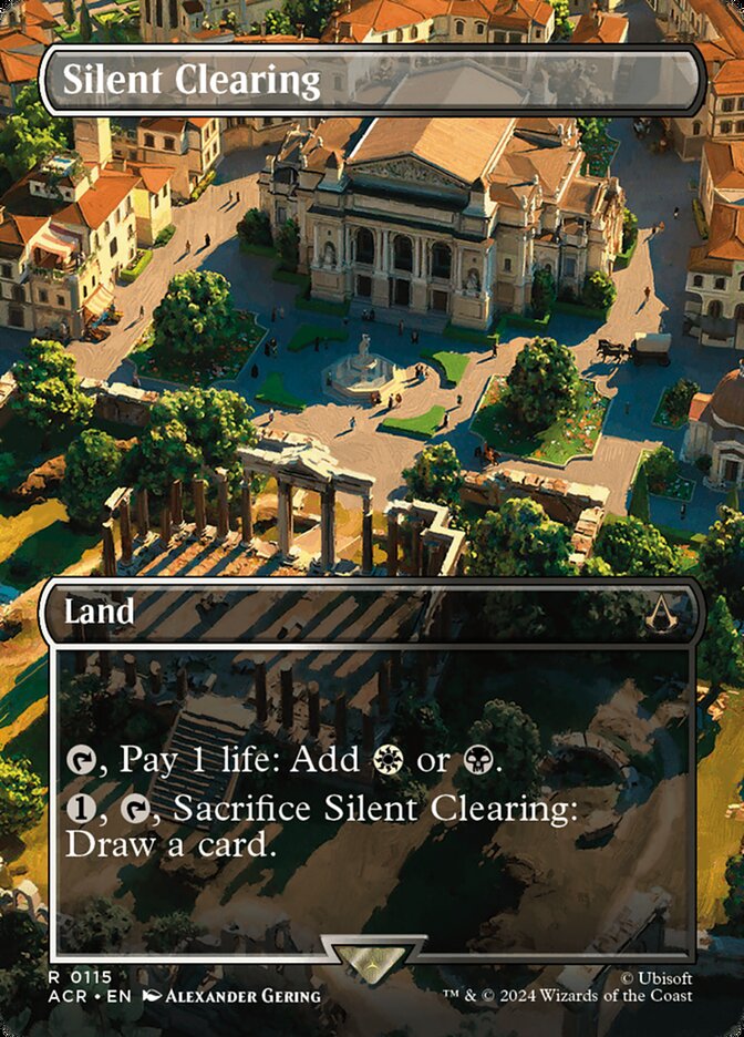 Silent Clearing 115 (Universes Beyond: Assassin's Creed)  - Borderless | Good Games Cannington