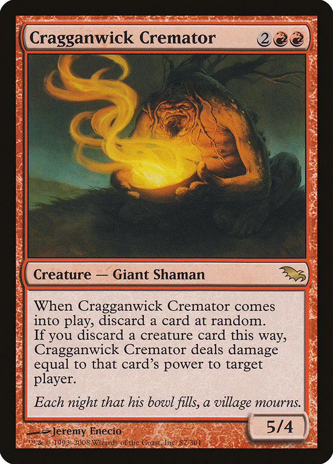 Cragganwick Cremator 87/301 (Shadowmoor)  | Good Games Cannington