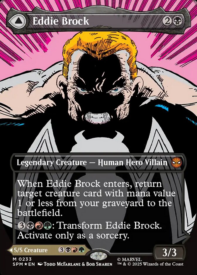 Eddie Brock // Venom, Lethal Protector 233 (Marvel's Spider-Man)  - Borderless Foil | Good Games Cannington