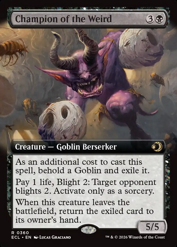 Champion of the Weird 360/273 (Lorwyn Eclipsed)  - Extended Art | Good Games Cannington