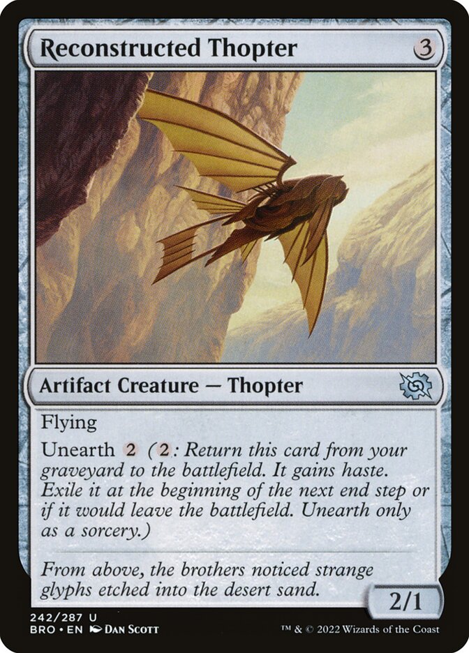 Reconstructed Thopter 242 (The Brothers' War)  - Foil | Good Games Cannington