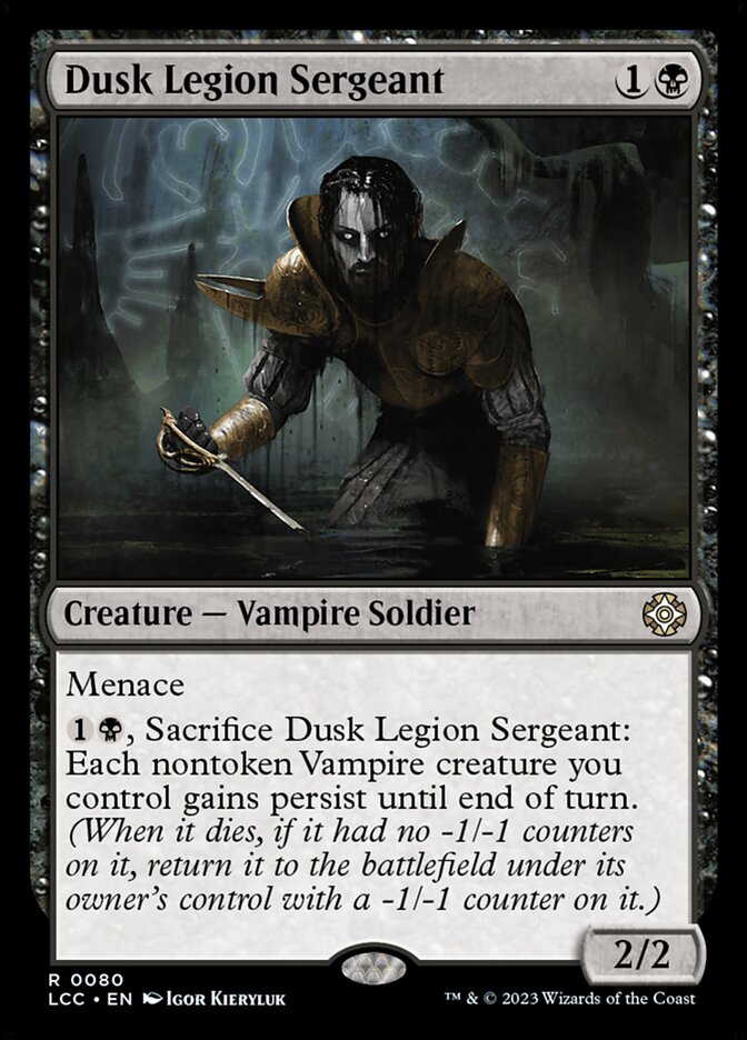 Dusk Legion Sergeant 80 (Commander: The Lost Caverns of Ixalan)  | Good Games Cannington