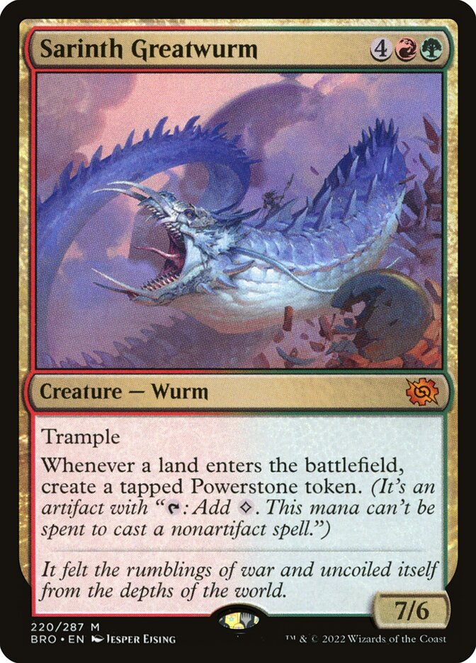 Sarinth Greatwurm 220 (The Brothers' War)  | Good Games Cannington