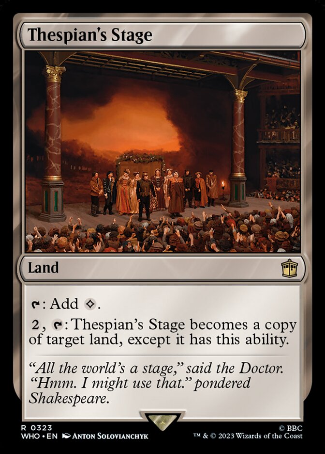 Thespian's Stage 323/331 (Universes Beyond: Doctor Who)  - Foil | Good Games Cannington