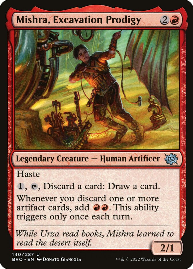 Mishra, Excavation Prodigy 140/287 (The Brothers' War)  | Good Games Cannington