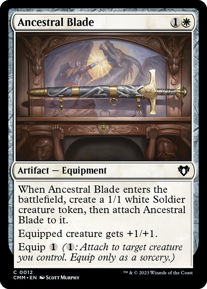 Ancestral Blade 12 (Commander Masters)  - Foil | Good Games Cannington