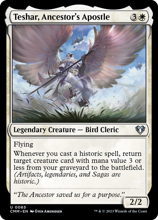 Teshar, Ancestor's Apostle 65/451 (Commander Masters)  | Good Games Cannington