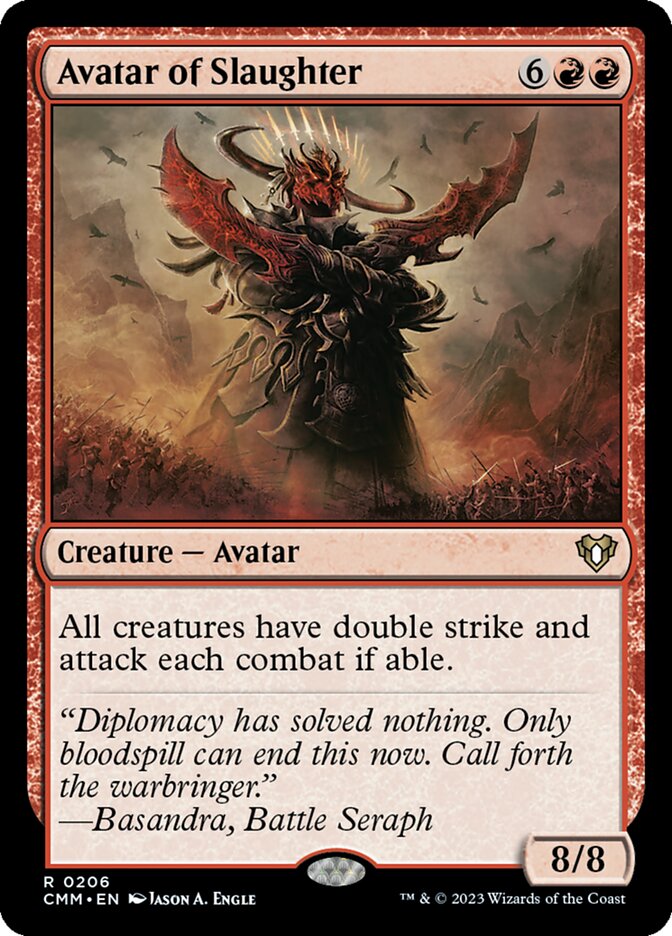 Avatar of Slaughter 206/451 (Commander Masters)  | Good Games Cannington