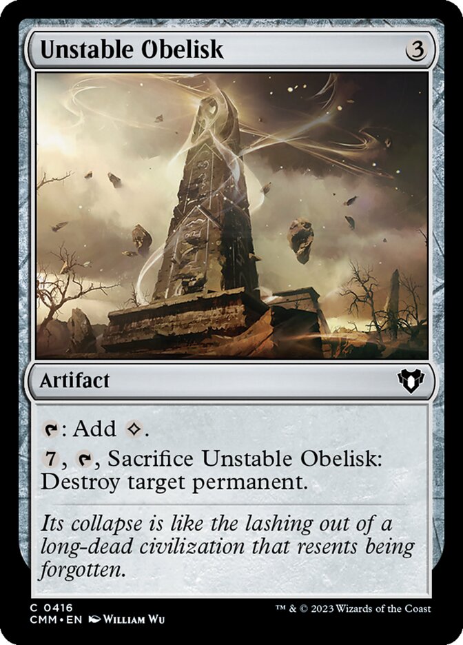 Unstable Obelisk 416 (Commander Masters)  - Foil | Good Games Cannington
