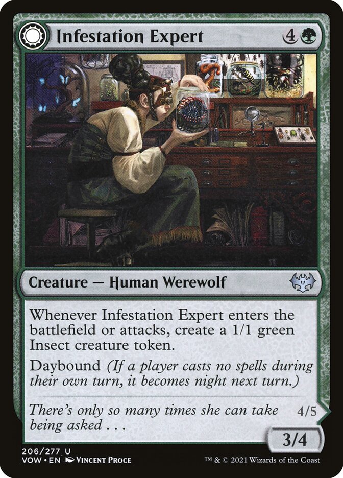 Infestation Expert // Infested Werewolf 206/277 (Innistrad: Crimson Vow)  - Foil | Good Games Cannington