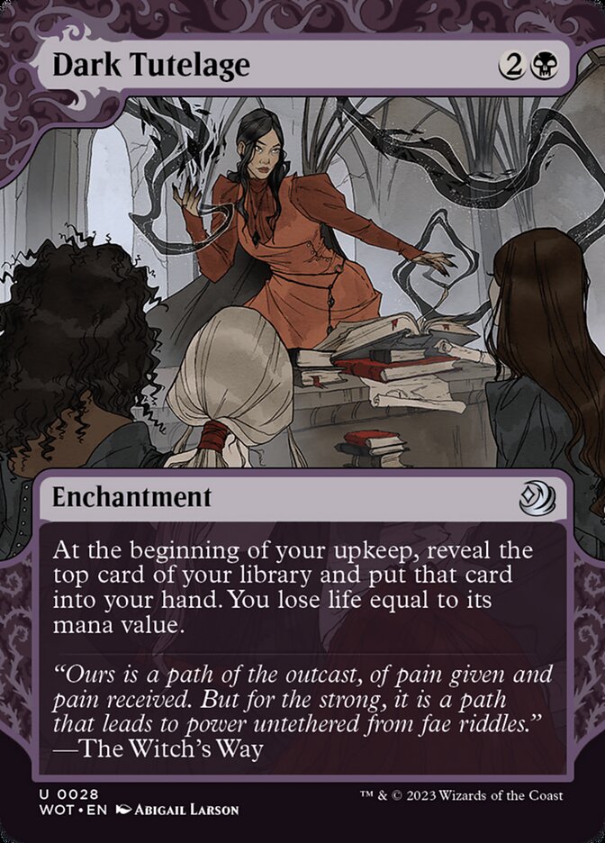 Dark Tutelage 28 (Wilds of Eldraine: Enchanting Tales)  - Foil | Good Games Cannington