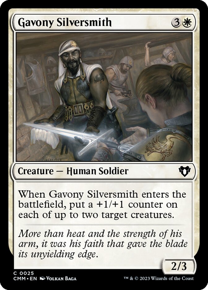 Gavony Silversmith 25 (Commander Masters)  | Good Games Cannington