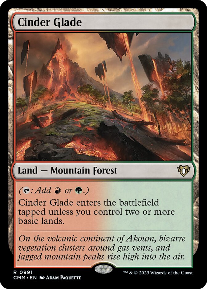 Cinder Glade 991/451 (Commander Masters)  | Good Games Cannington