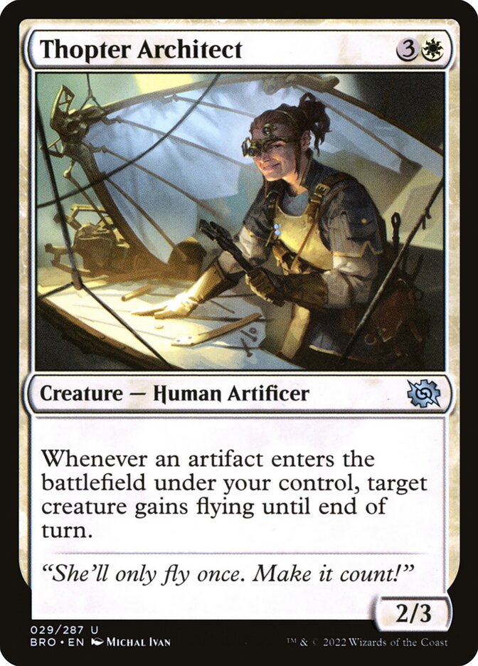Thopter Architect 29 (The Brothers' War)  - Foil | Good Games Cannington