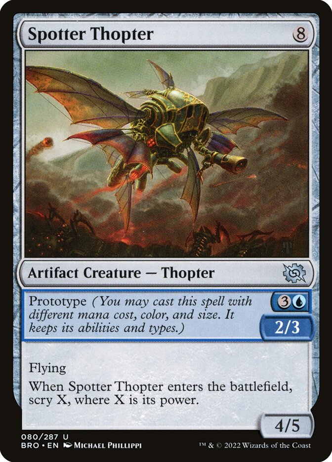 Spotter Thopter 80 (The Brothers' War)  - Foil | Good Games Cannington