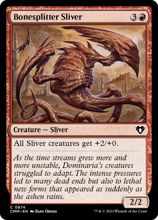 Bonesplitter Sliver 874/451 (Commander Masters)  | Good Games Cannington