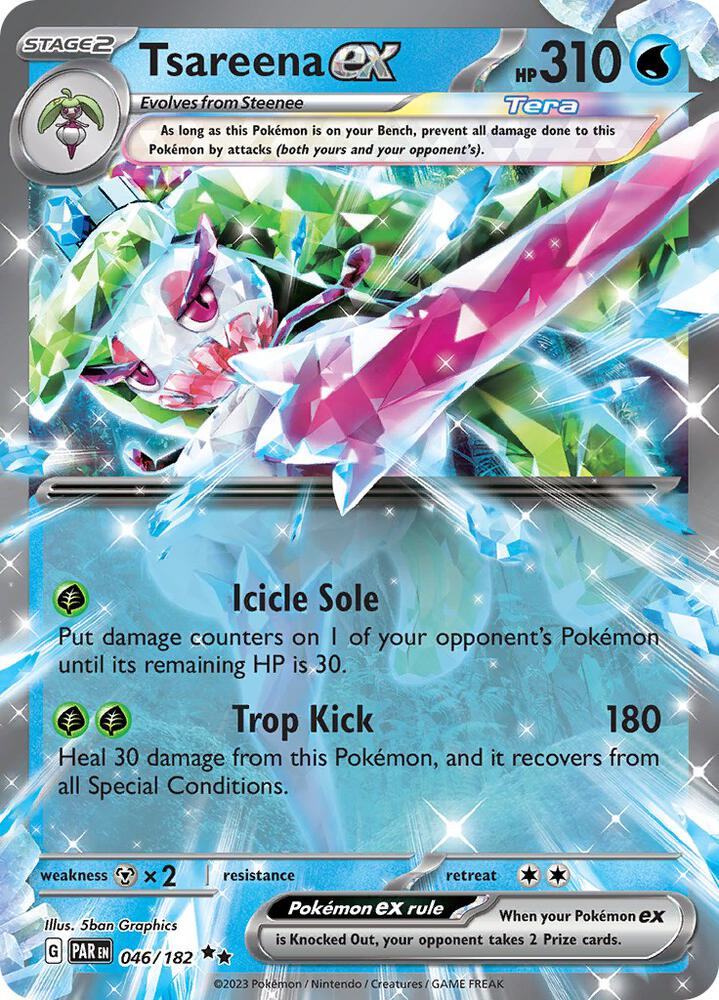 Tsareena ex 046 182 (SV04: Paradox Rift)  - Holofoil | Good Games Cannington