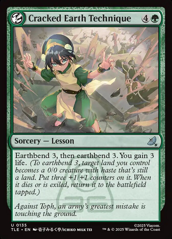 Cracked Earth Technique 135 (Avatar: The Last Airbender: Eternal-Legal)  - Foil | Good Games Cannington