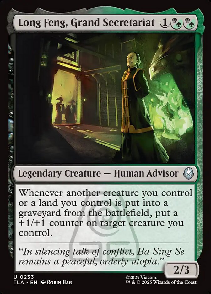 Long Feng, Grand Secretariat 233 (Avatar: The Last Airbender)  - Foil | Good Games Cannington