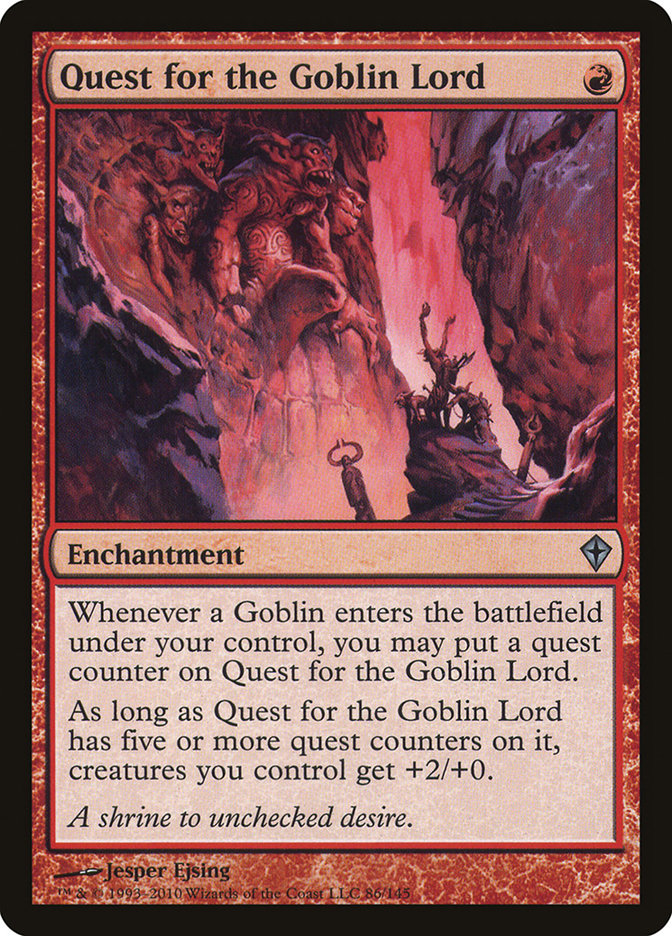 Quest for the Goblin Lord 86/145 (Worldwake)  - Foil | Good Games Cannington