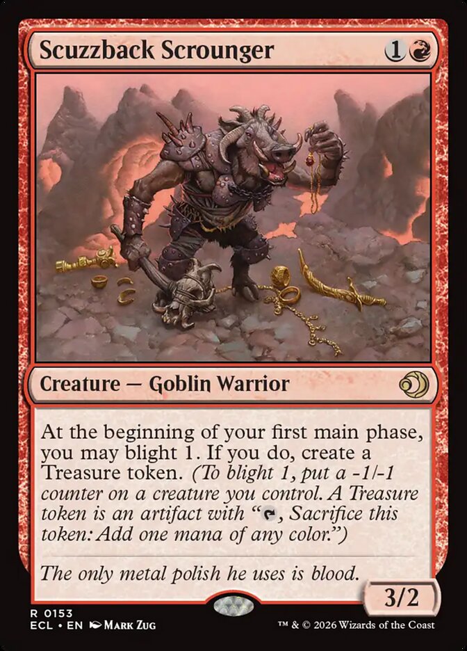 Scuzzback Scrounger 153 (Lorwyn Eclipsed)  | Good Games Cannington